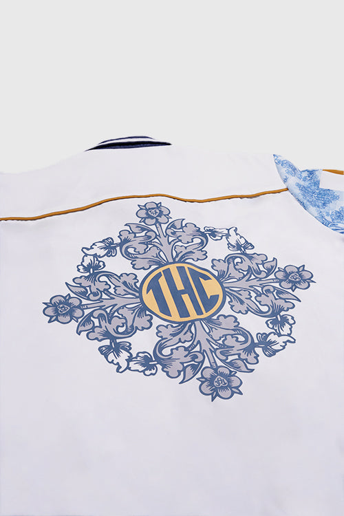 Baroque Pattern Oversized Shirt
