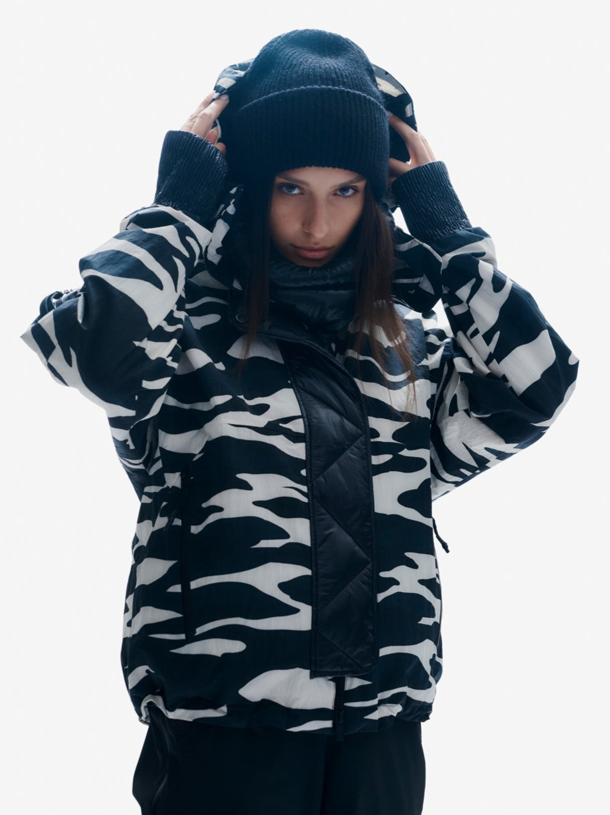 Sloane Insulated Jacket - Zebra