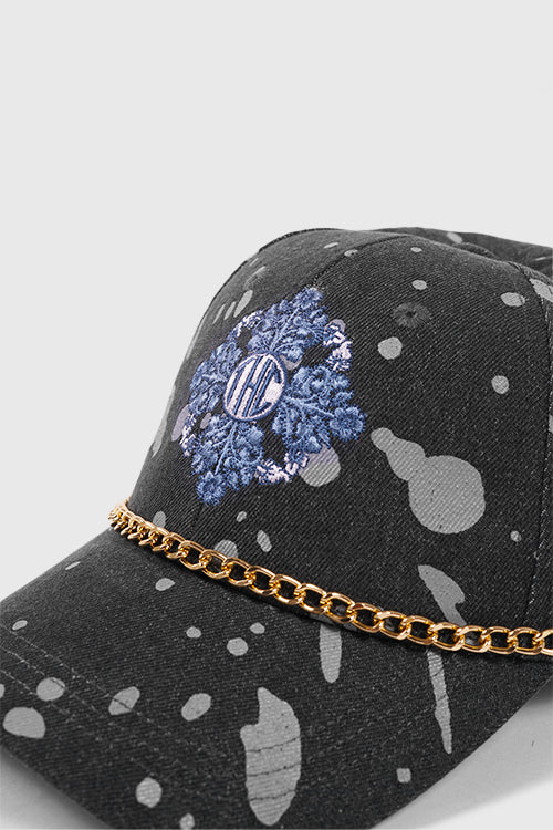 Baroque Flower Denim Dad Cap
