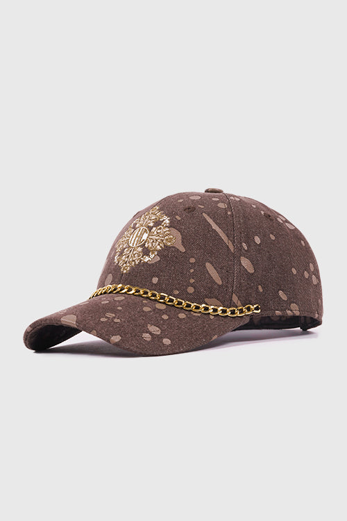 Baroque Flower Denim Dad Cap