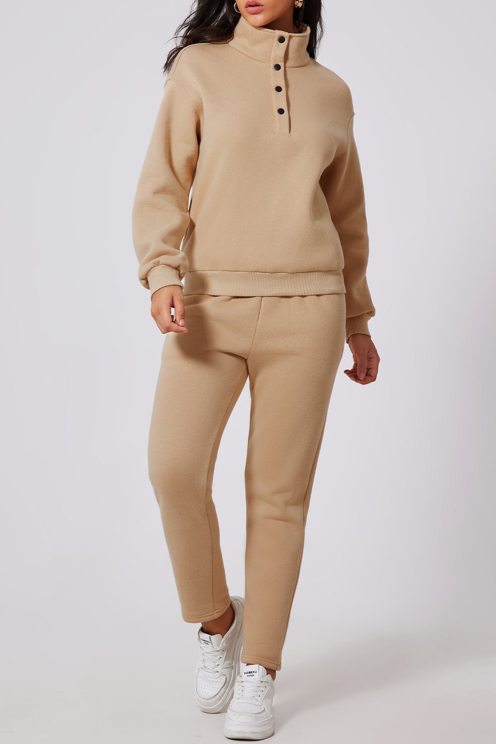 Lea Performance Half-Snap Turtleneck & Pants Set