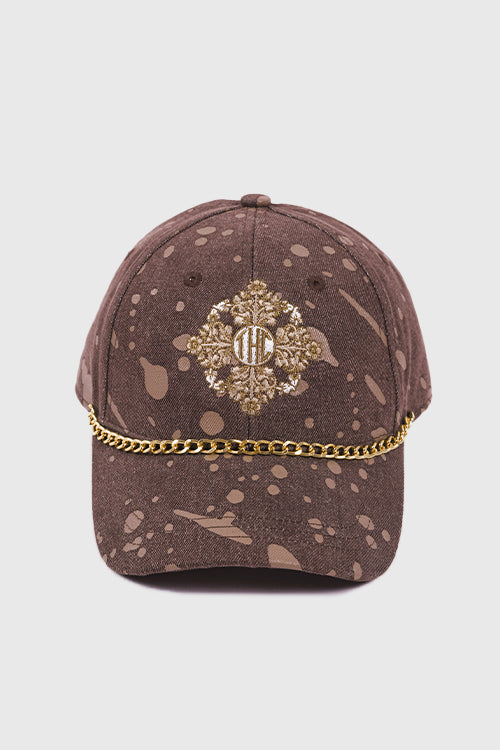 Baroque Flower Denim Dad Cap