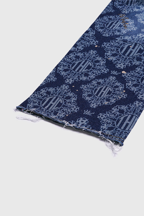 Laser Etched Painter Baggy Denim Jeans
