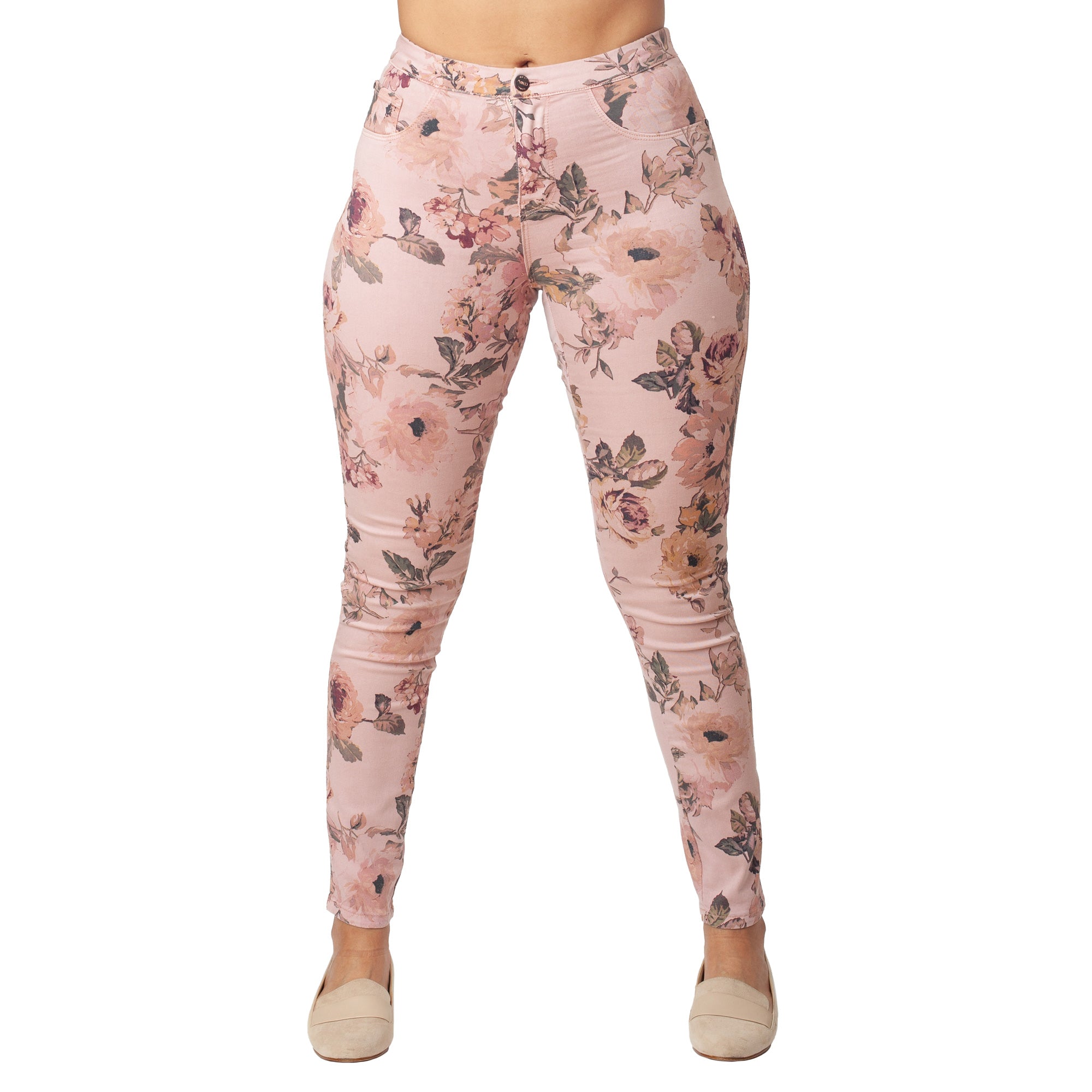 Printed Skinny Fit Jeans Basic Signature Style