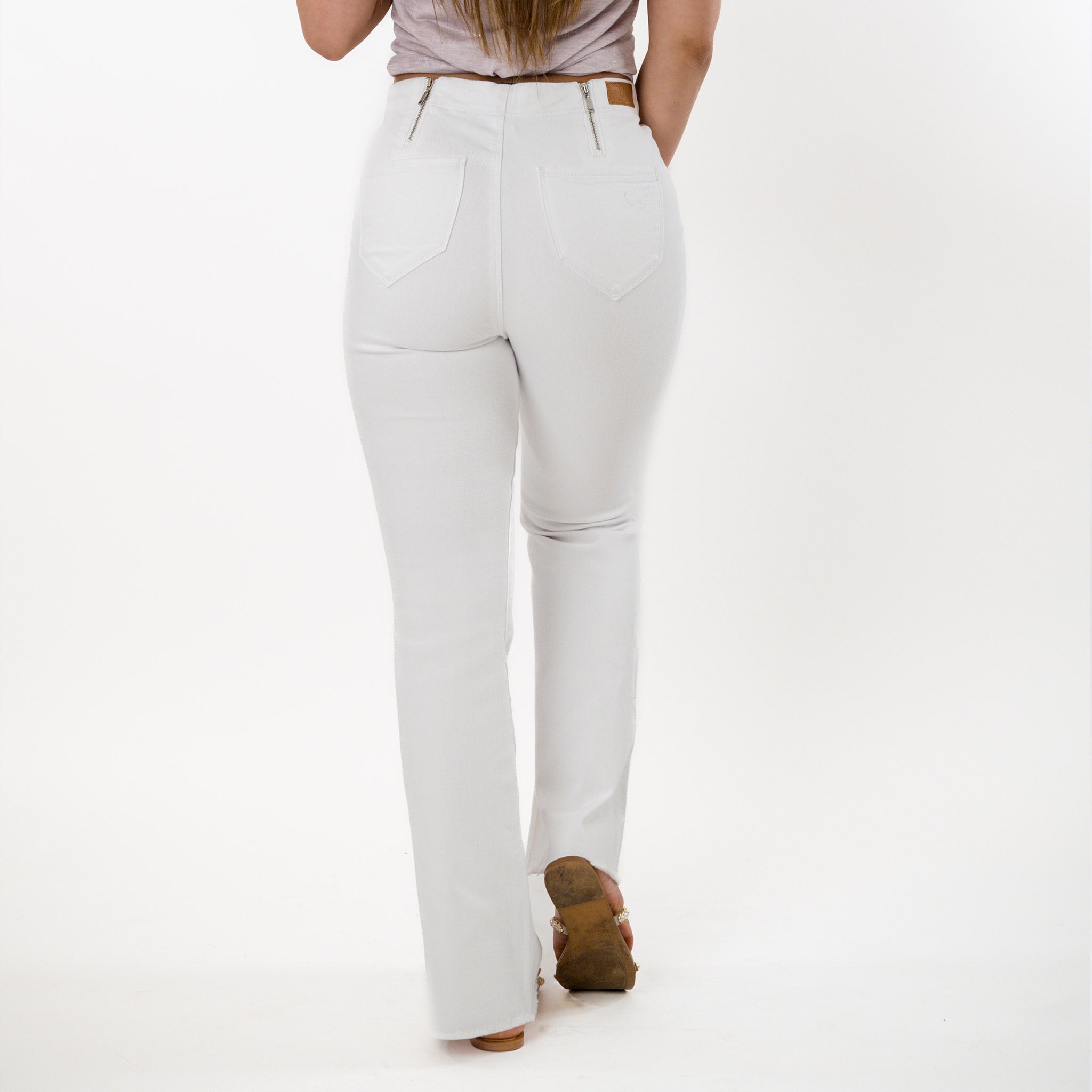 Raw Hem Cropped Bootcut