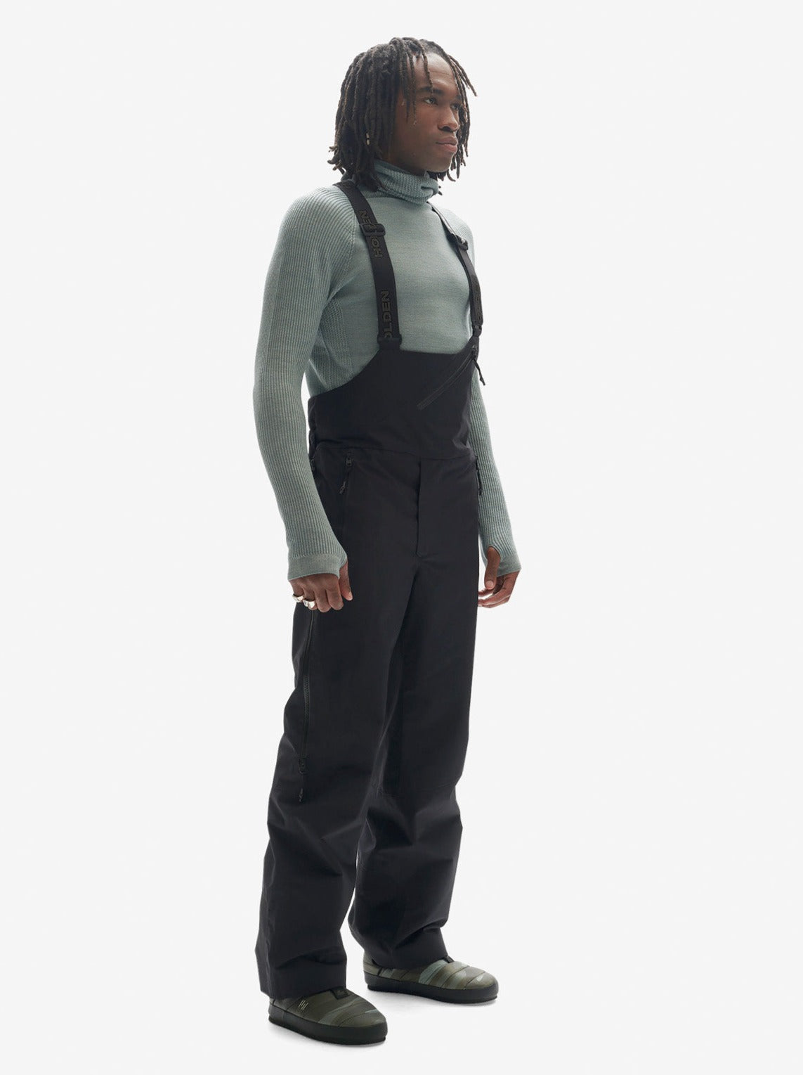 2 Layers Powder Bib - Black