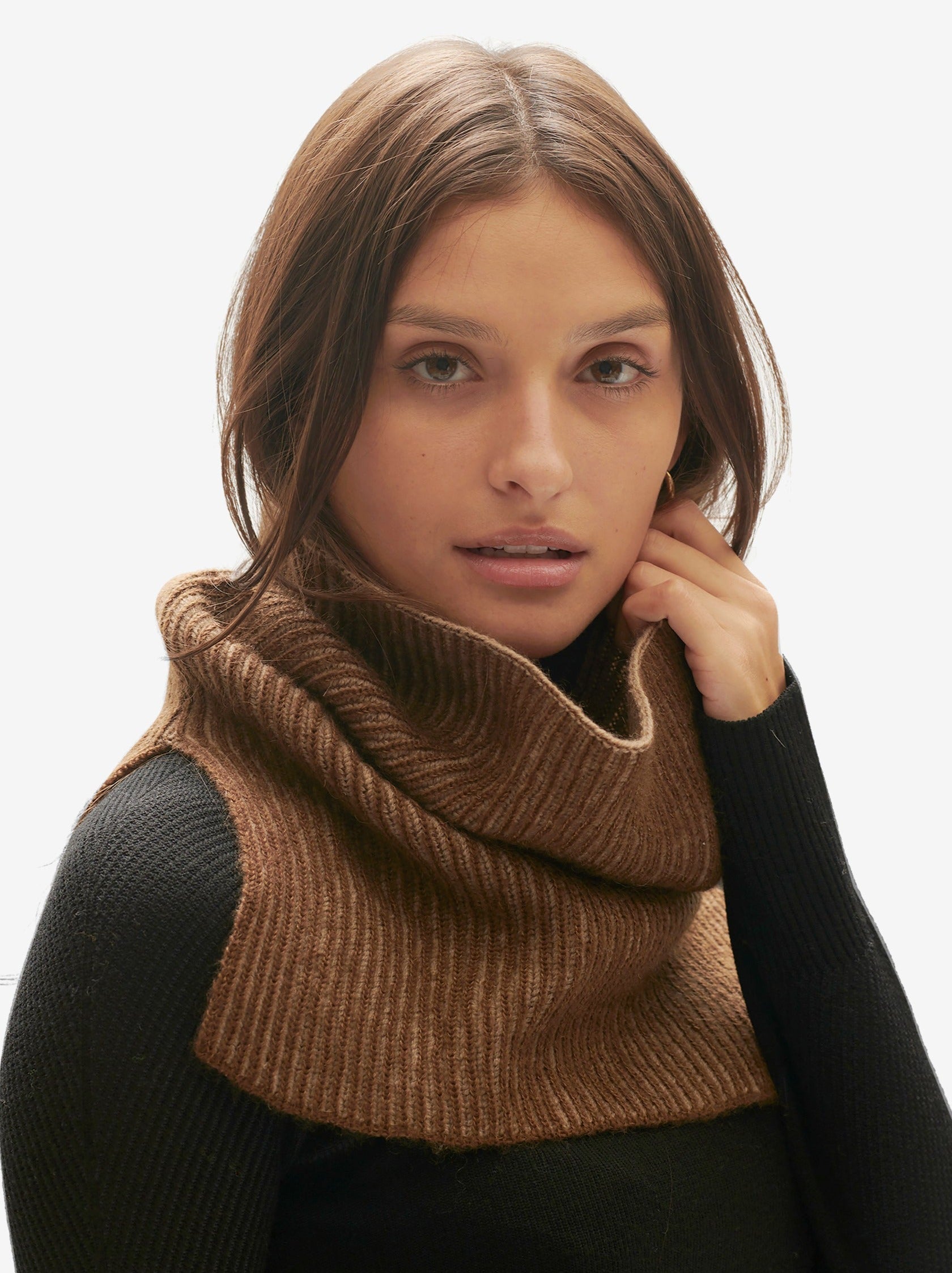 Wool Neck Gaiter - Desert Taupe