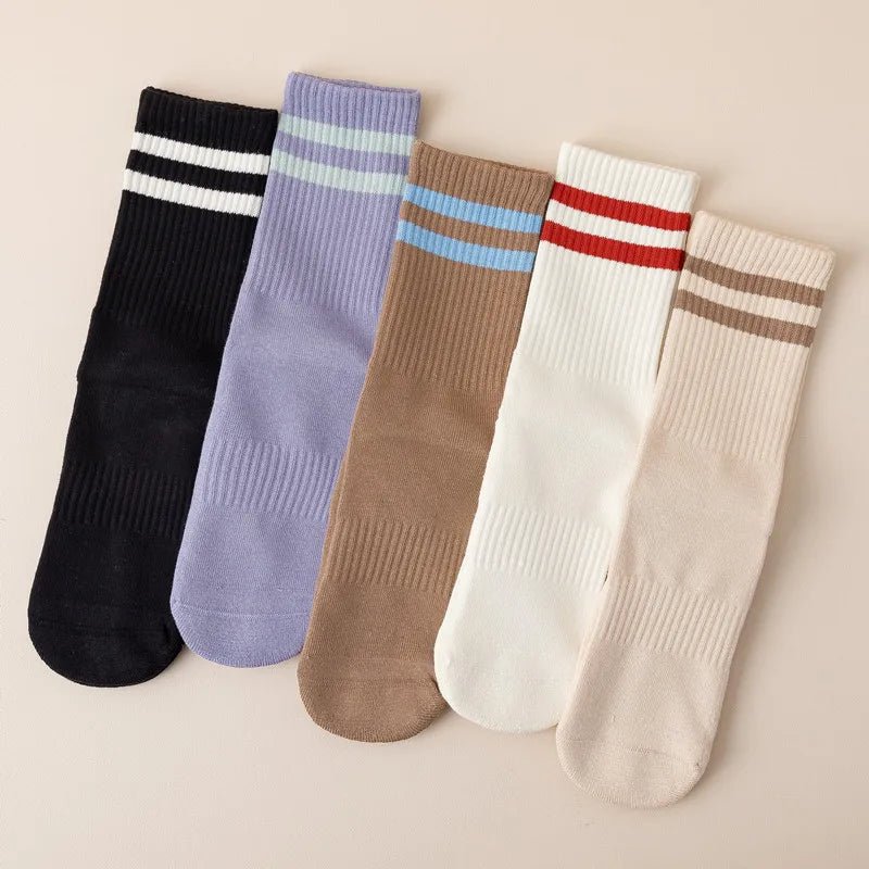 Lea & Leo TerryGrip Mid-Calf Yoga Socks