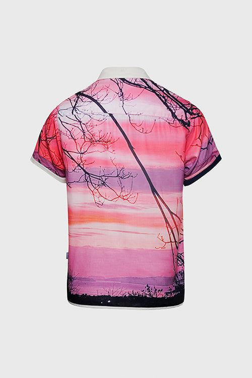 Lost in Paradise Short-sleeve Button-up Shirt