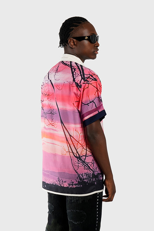 Lost in Paradise Short-sleeve Button-up Shirt