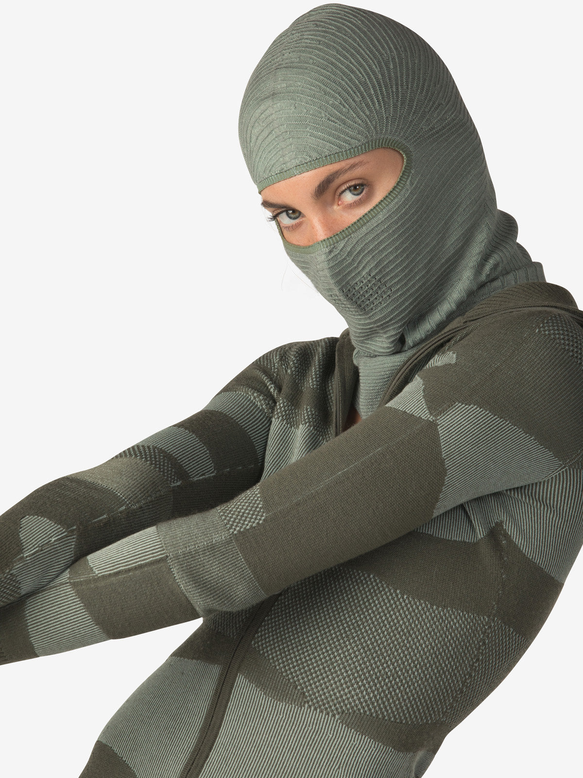 Merino Airwarm Bodysuit- Stone Green