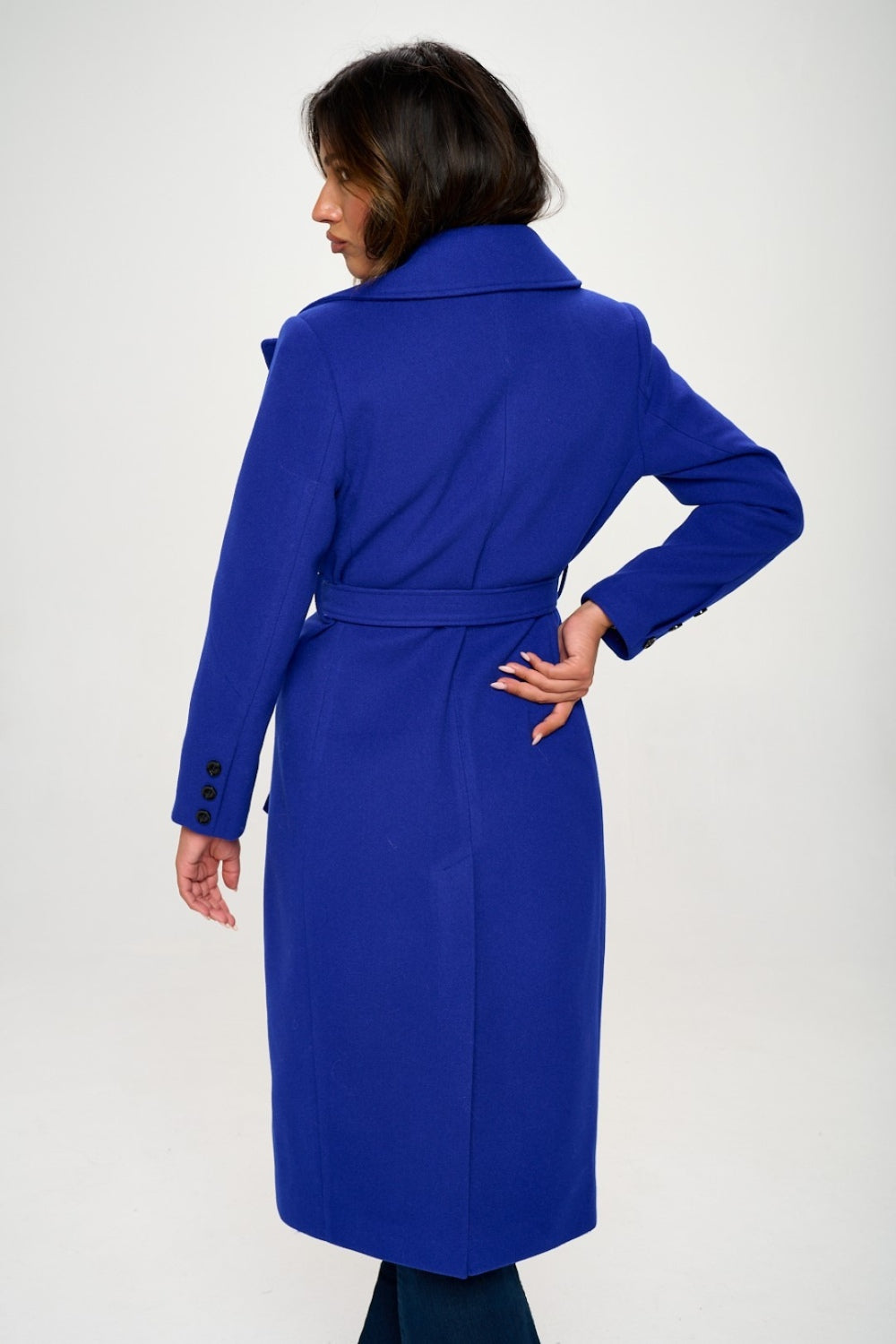 Lea Double-Breasted Longline Coat