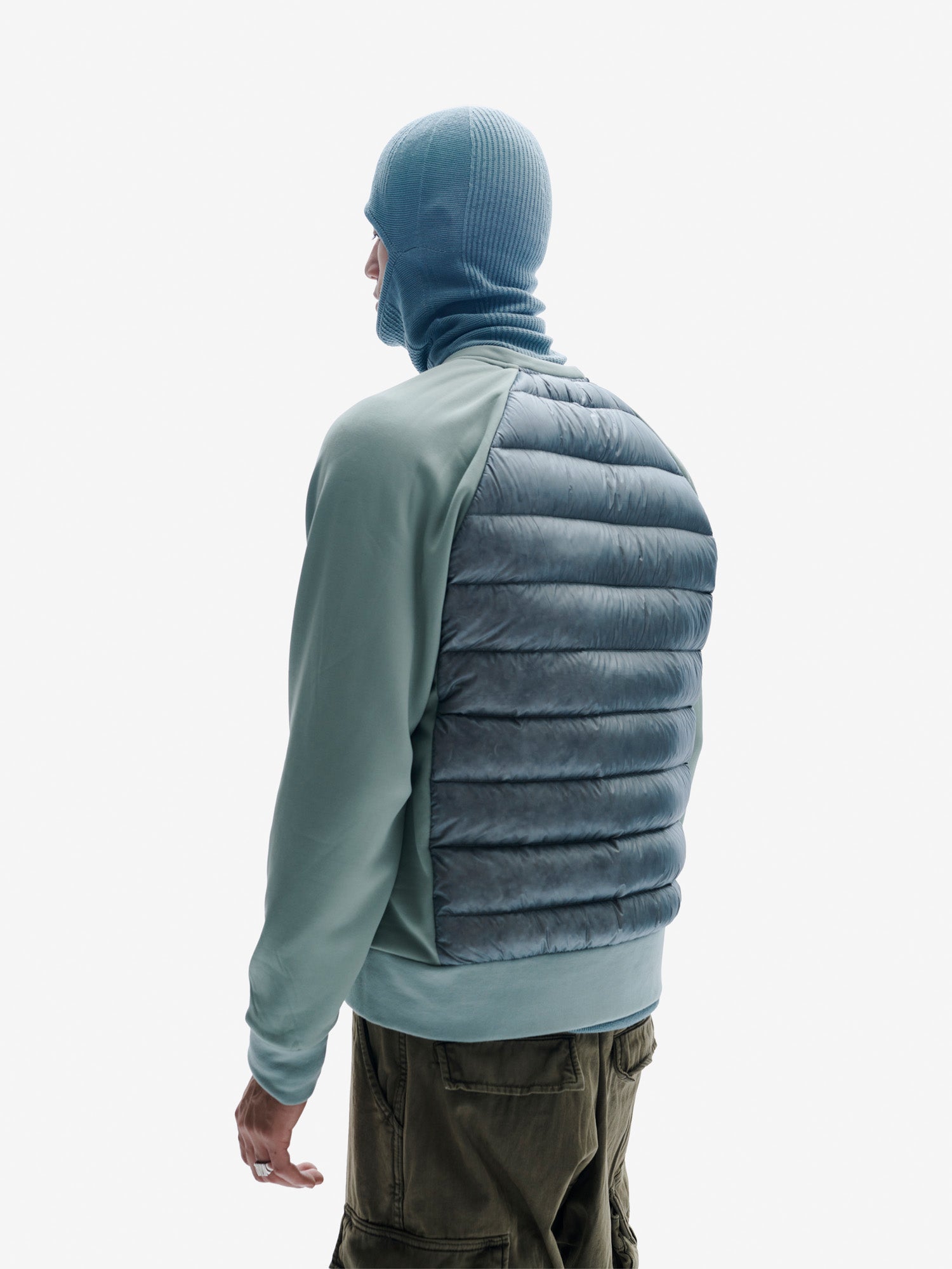 Down Crew Sweater - Slate Gray