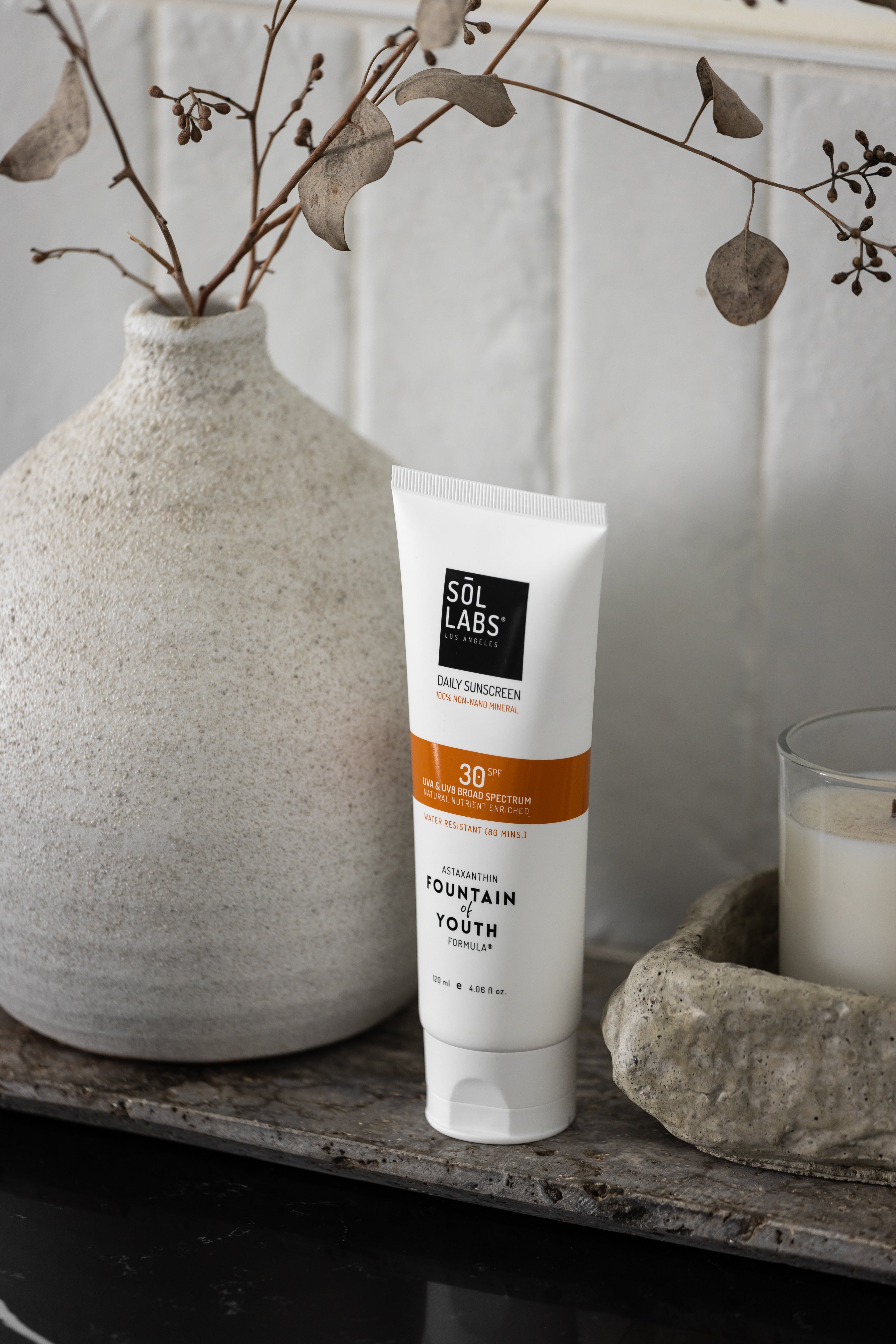 SOL LABS® Natural Mineral SPF 30 Daily Sunscreen Lotion - Broad Spectrum UVA/UVB Protection & Hydrating Formula