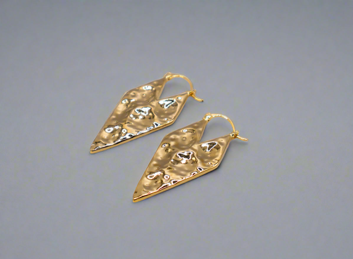 Gold Geometry Glam Earrings – Modern Gold Geometric Jewelry