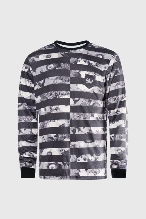 Flower Era Striped Pullover Crewneck