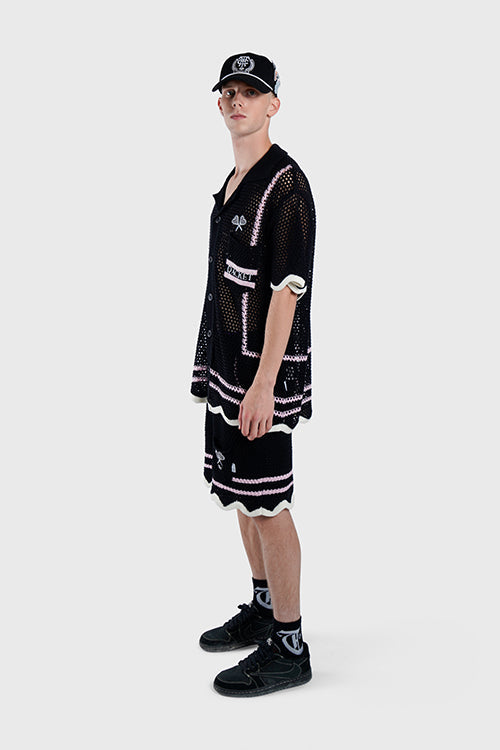Racket Club Crochet Knit Shorts