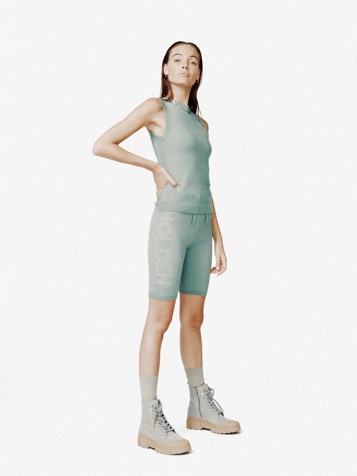 Seamless Biker Short - Sage