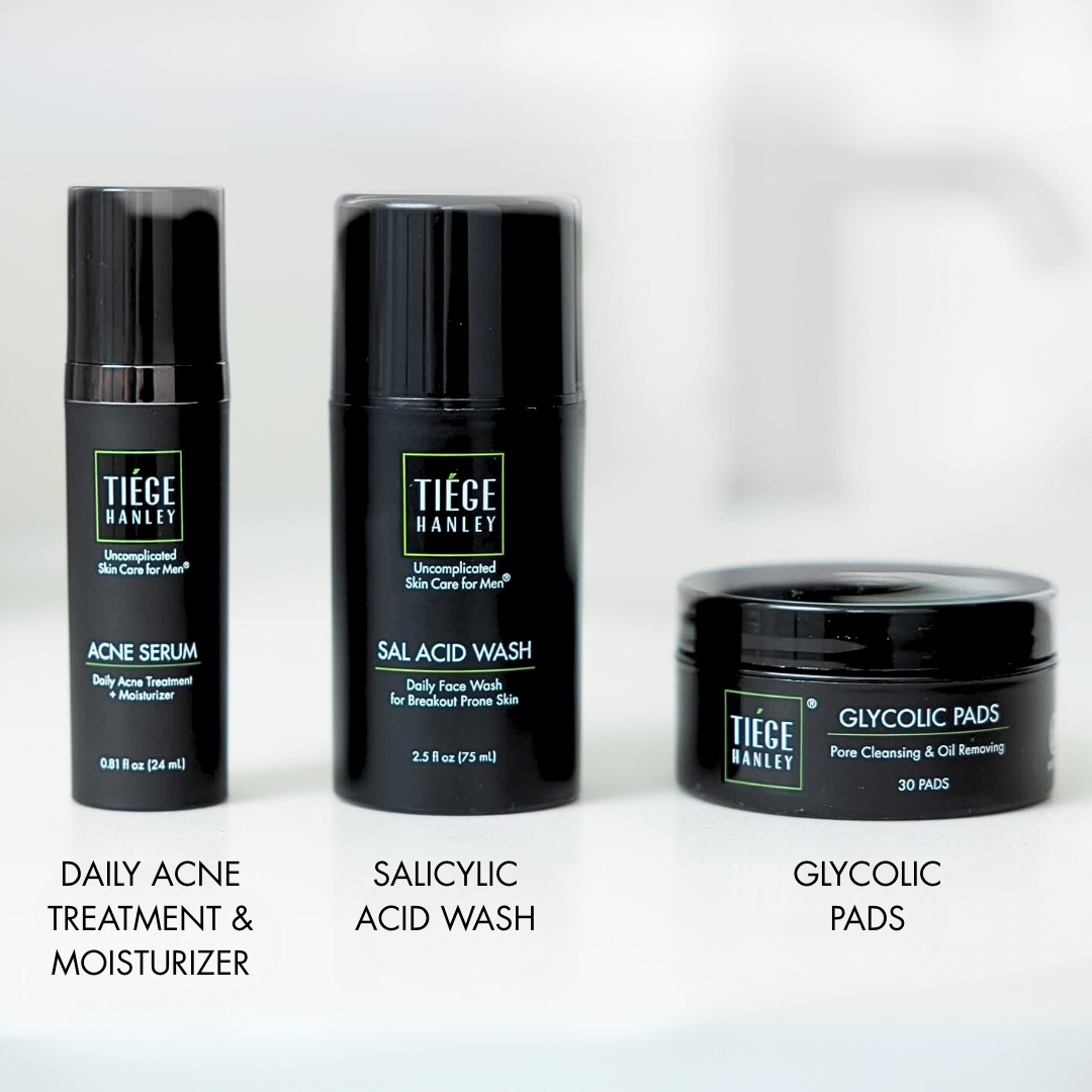 The TiegeClear® ACNE Essentials Routine for Men