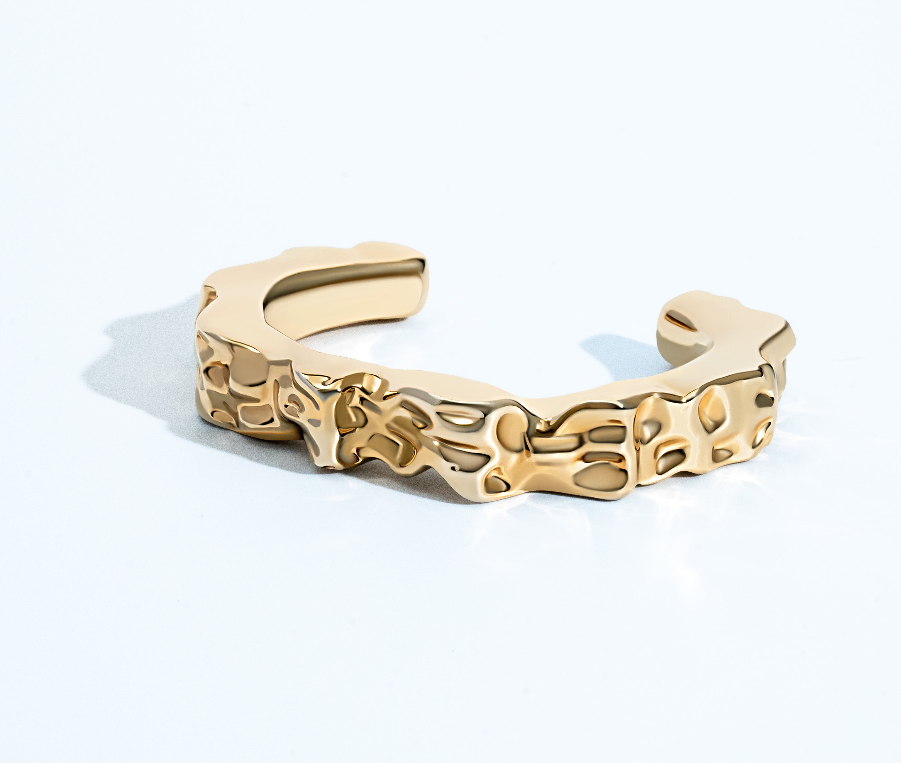 Nathalia Sculpted Hammered Bracelet Cuff