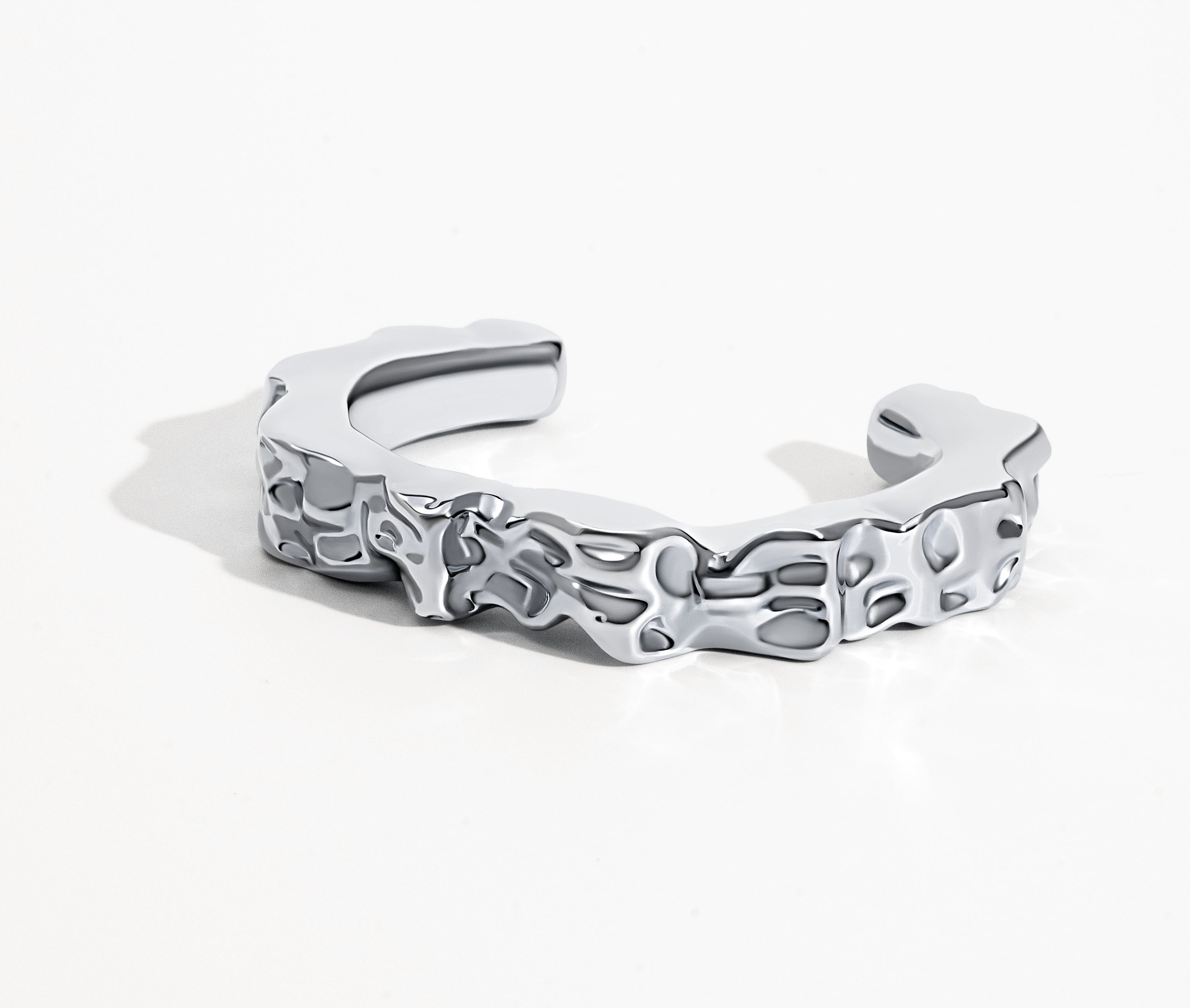 Nathalia Sculpted Hammered Bracelet Cuff